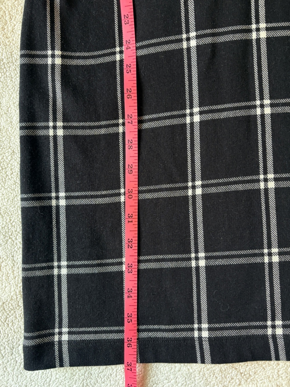 Ann Taylor NWT Black Windowpane Plaid Shift Dress, size Small - Picture 6 of 8